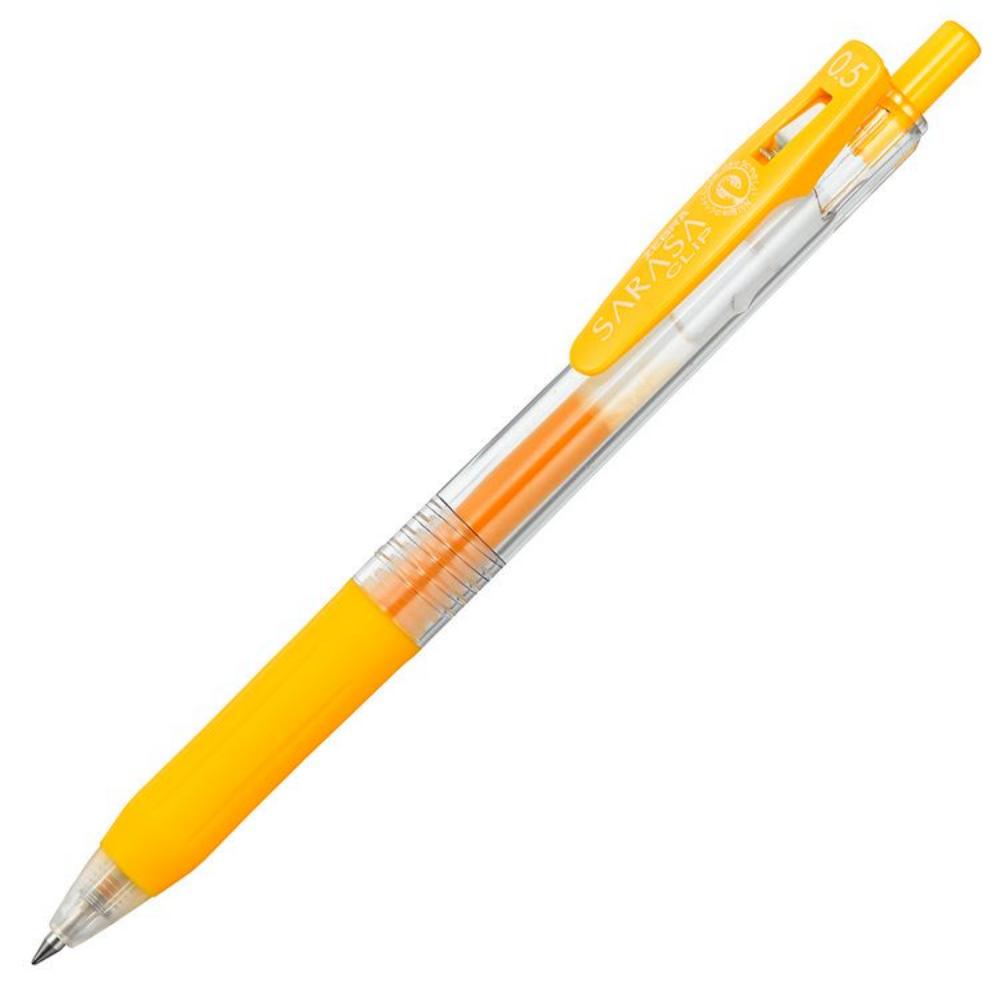 Zebra Sarasa Clip 0.5 Gel Pen Yellow (ZB-35135) (ZEB35135)