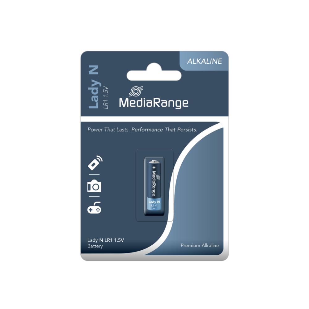 MediaRange Premium Alkaline Battery Lady N|LR1|1.5V  (MRBAT116)