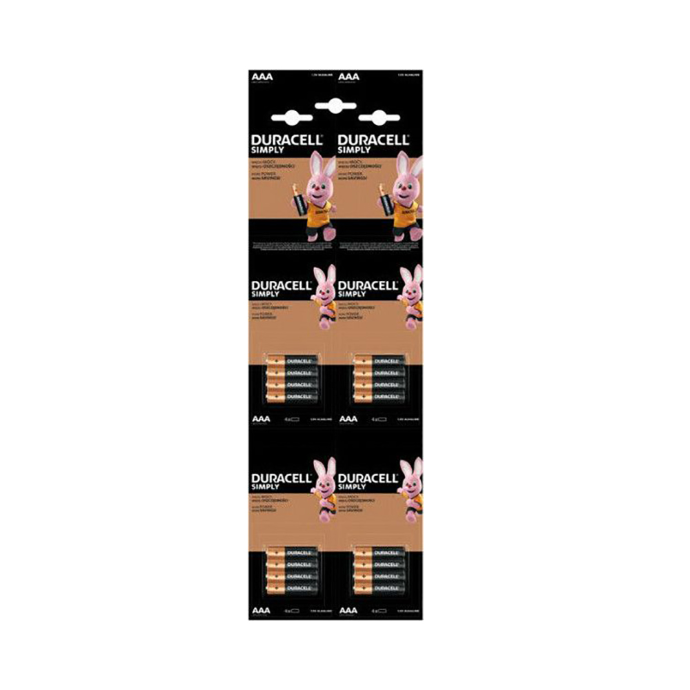 Duracell LR03 HDBC Αλκαλικές Μπαταρίες AAA 1.5V 4x4τμχ (DLAAALR03)(DURDLAAALR03)