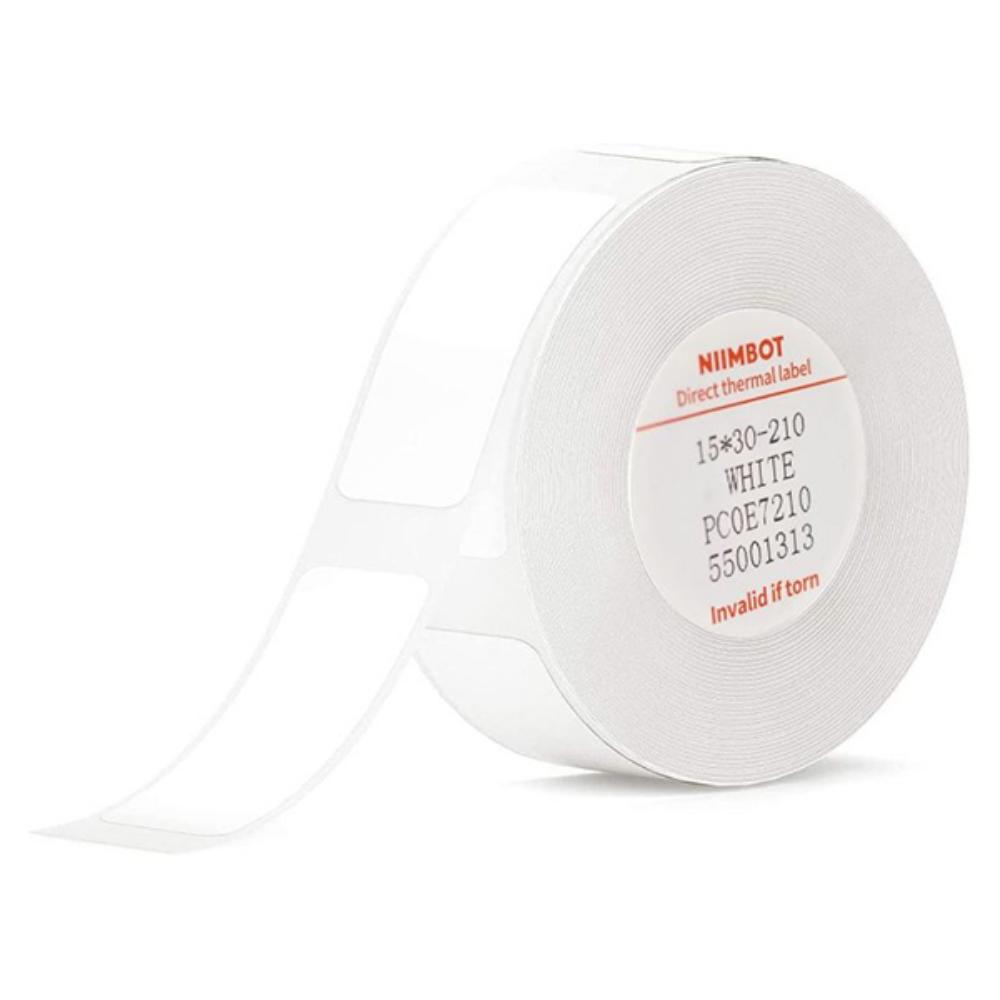Niimbot Αυτοκόλλητες Θερμικές Ετικέτες T 15x30mm 210τμχ Λευκό (T1530-210 WHITE) (NIIT1530-210-WHITE)