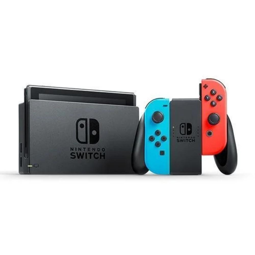 Nintendo Switch V2 Game Console With Neon Blue + Neon Red Joy-con (10010738) (NIN10010738)