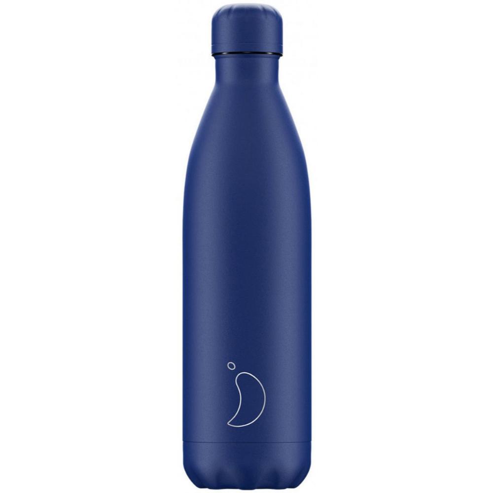 Chilly's Monochrome Μπουκάλι Θερμός Ανοξείδωτο BPA Free 750ml Blue All Matte (207277) (CHI207277)