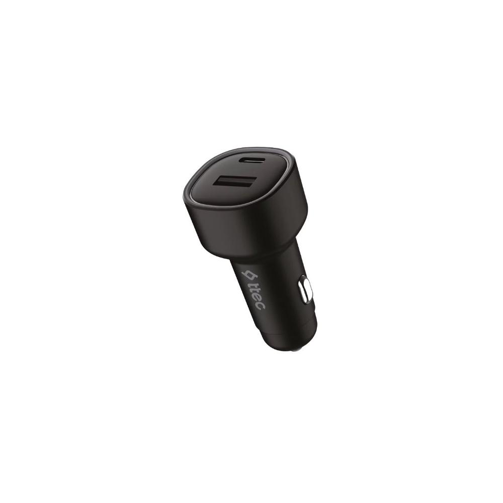 ttec SmartCharger Duo 3.1A Car Charger Dual USB+USB-Cand Lightning Cable (2CKS31DS) (TTEC2CKS31DS)