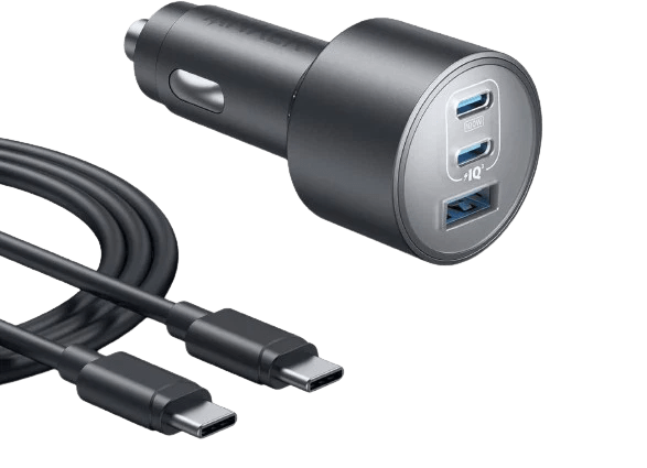 ANKER CAR CHARGER 3 PORT 167,5W WITH 1m CABLE