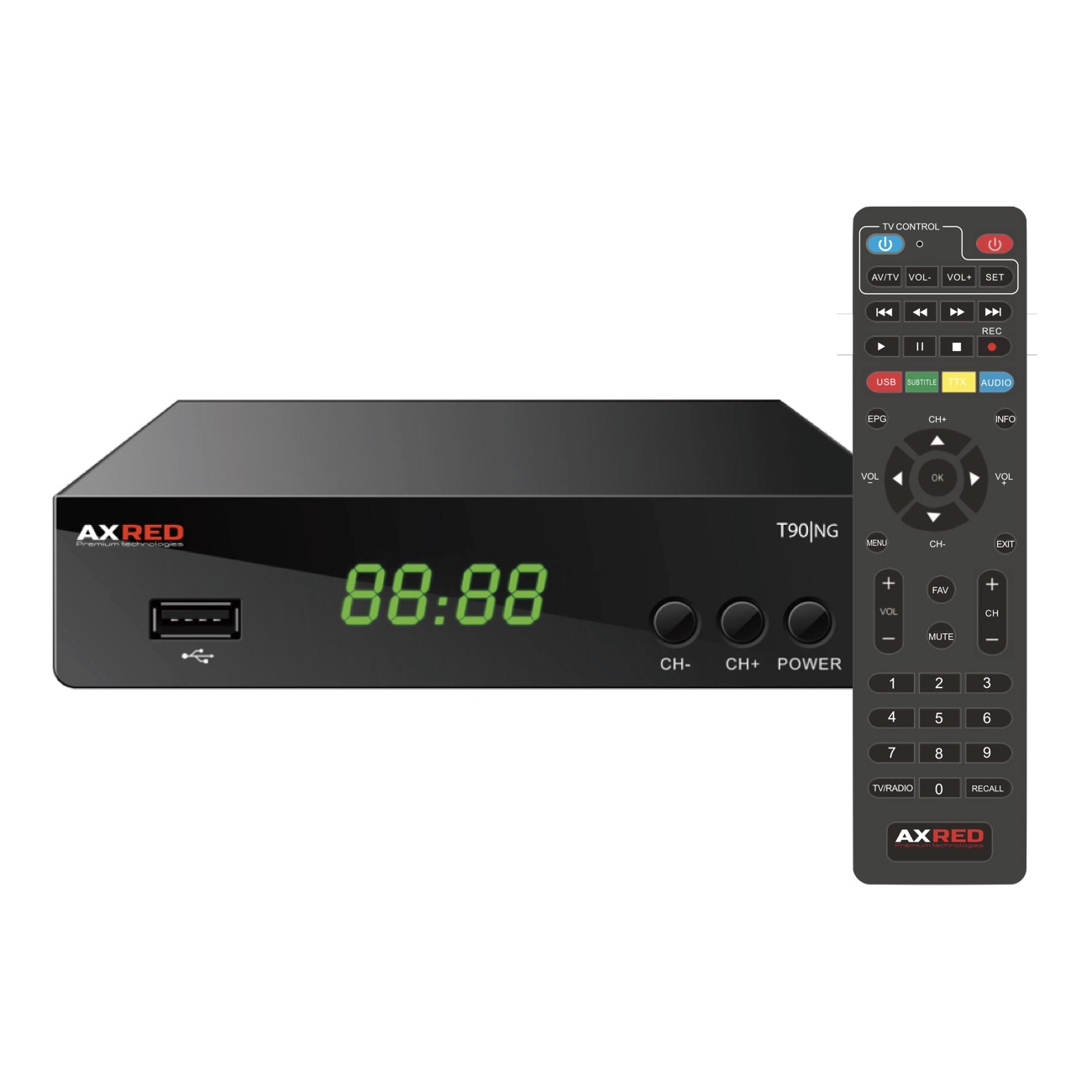 AXRED AX T90|NG Επίγειος Ψηφιακός Δέκτης 11694 (T90/NG) (AXRT90NG)