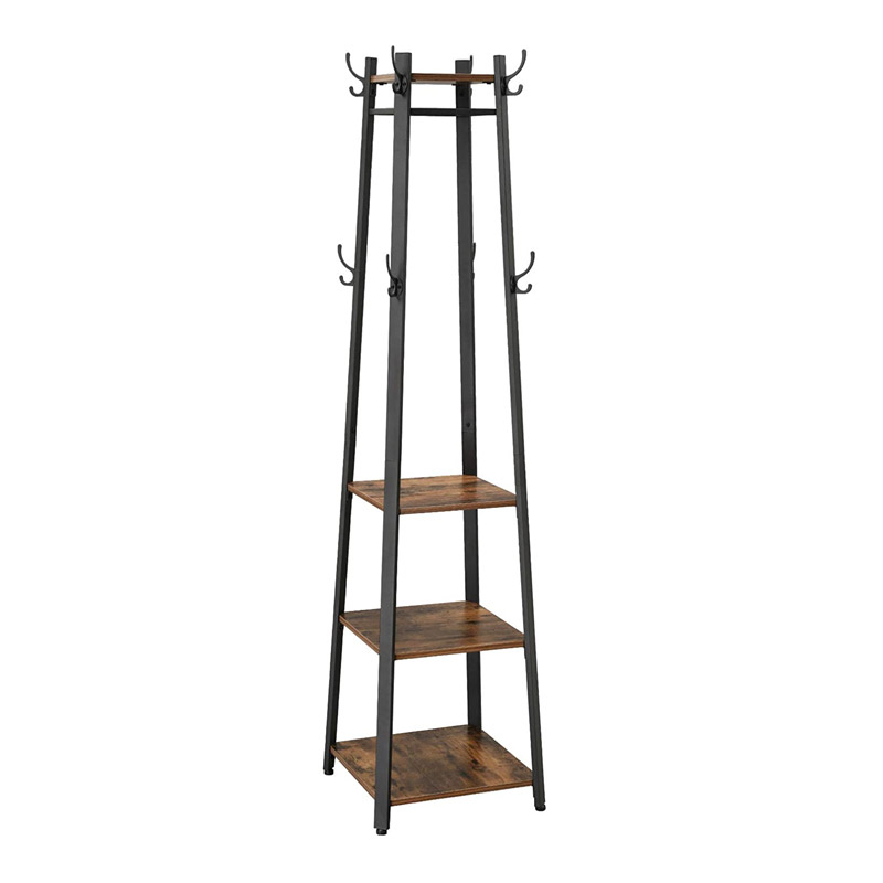 Vasagle Μεταλλικός Καλόγερος με 3 Ράφια 45 x 45 x 181 cm (LCR80X) (VASLCR80X)