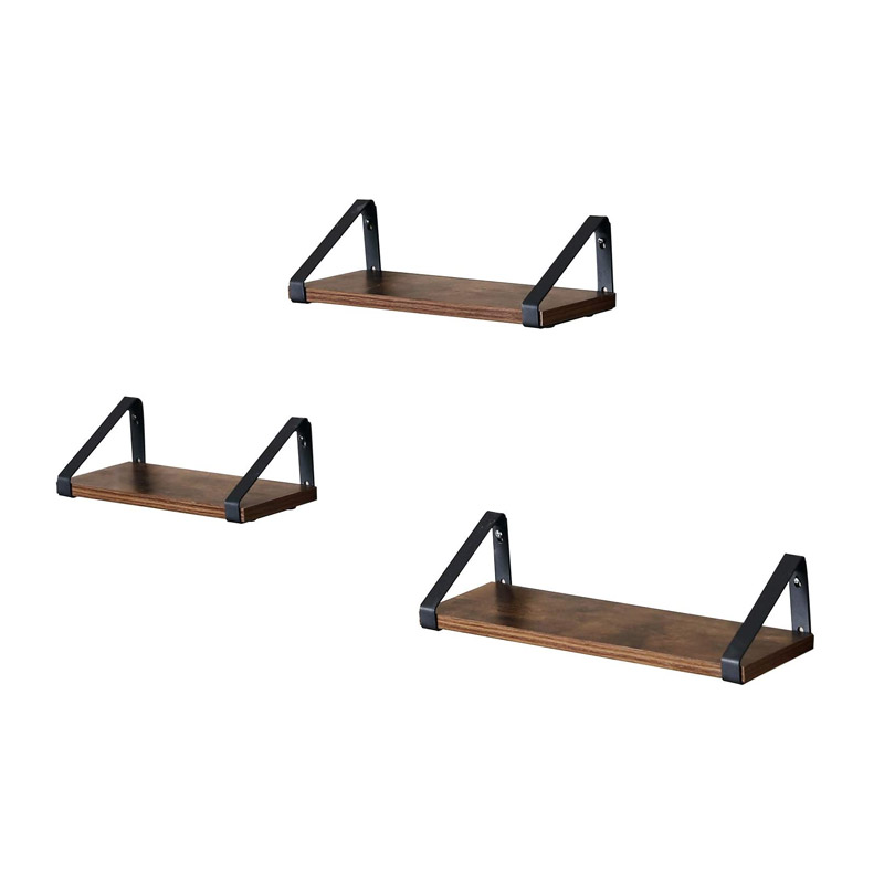 Vasagle Σετ Επιτοίχια Ξύλινα Ράφια 40 x 12 x 11 cm 3 τμχ (LWS33BX) (VASLWS33BX)