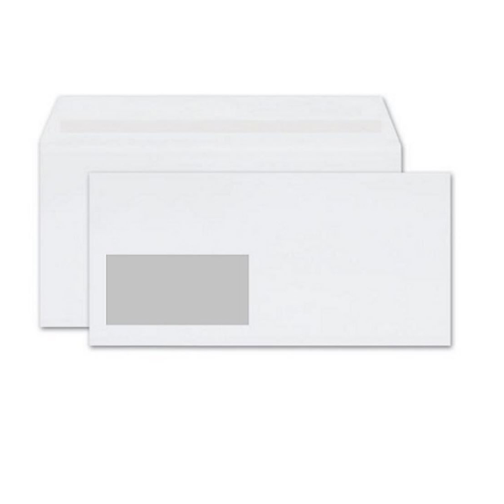 Typotrust Φάκελος Λευκός με Παράθυρο Αριστερά 115x230 (3007) (TYP3007)