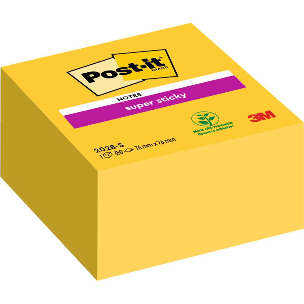 Αυτοκόλλητα Χαρτάκια 3M  7.6 x 7.6 mm (Πορτοκαλί) (350 Φύλλα) (2028S)