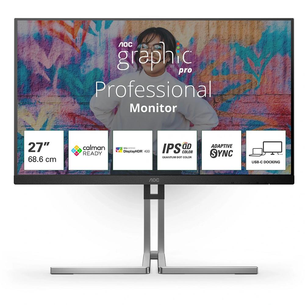 AOC Q27U3CV QHD Graphic Pro Monitor 27' (AOCQ27U3CV)