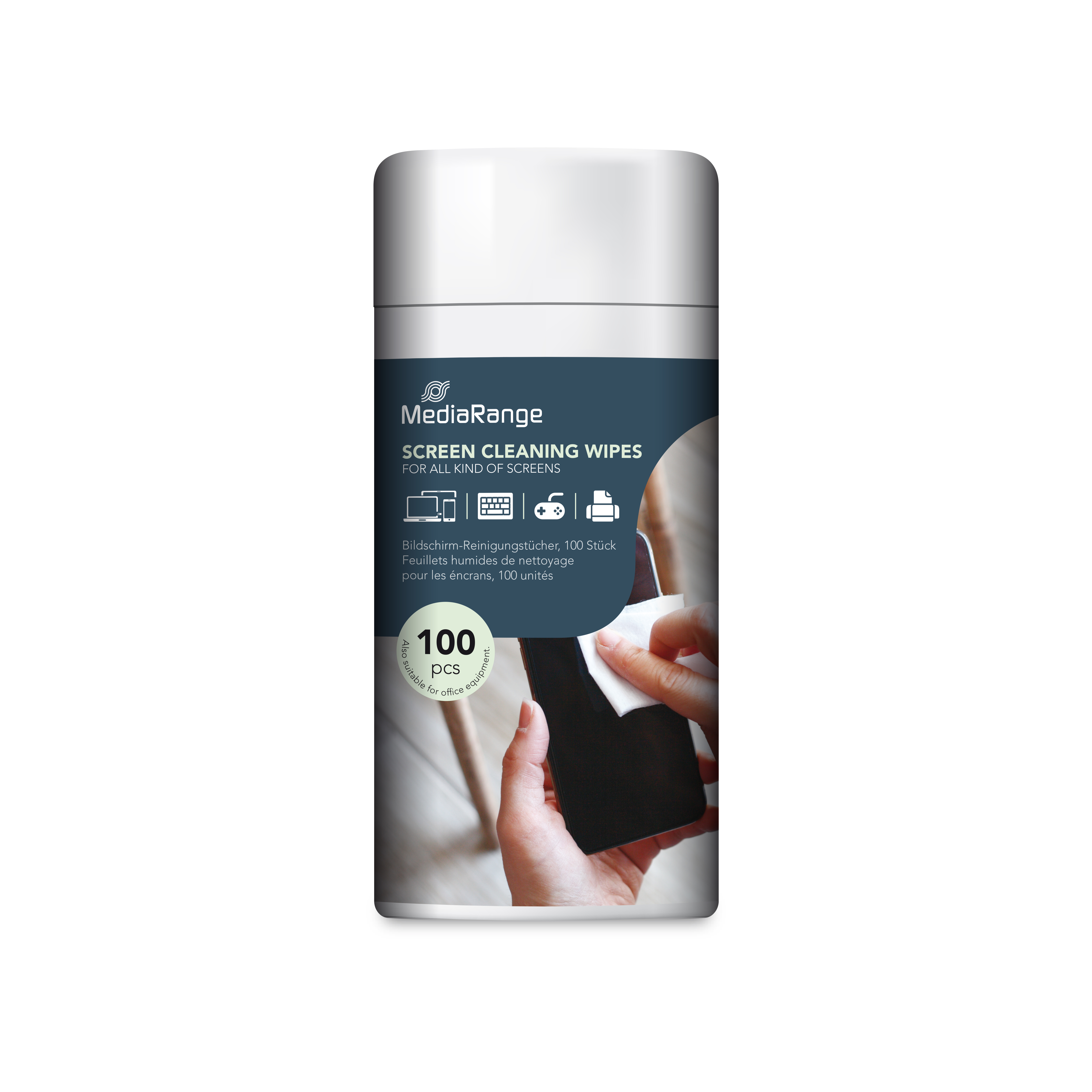 MediaRange Screen Cleaning Wipes Wet (100) (MR720)