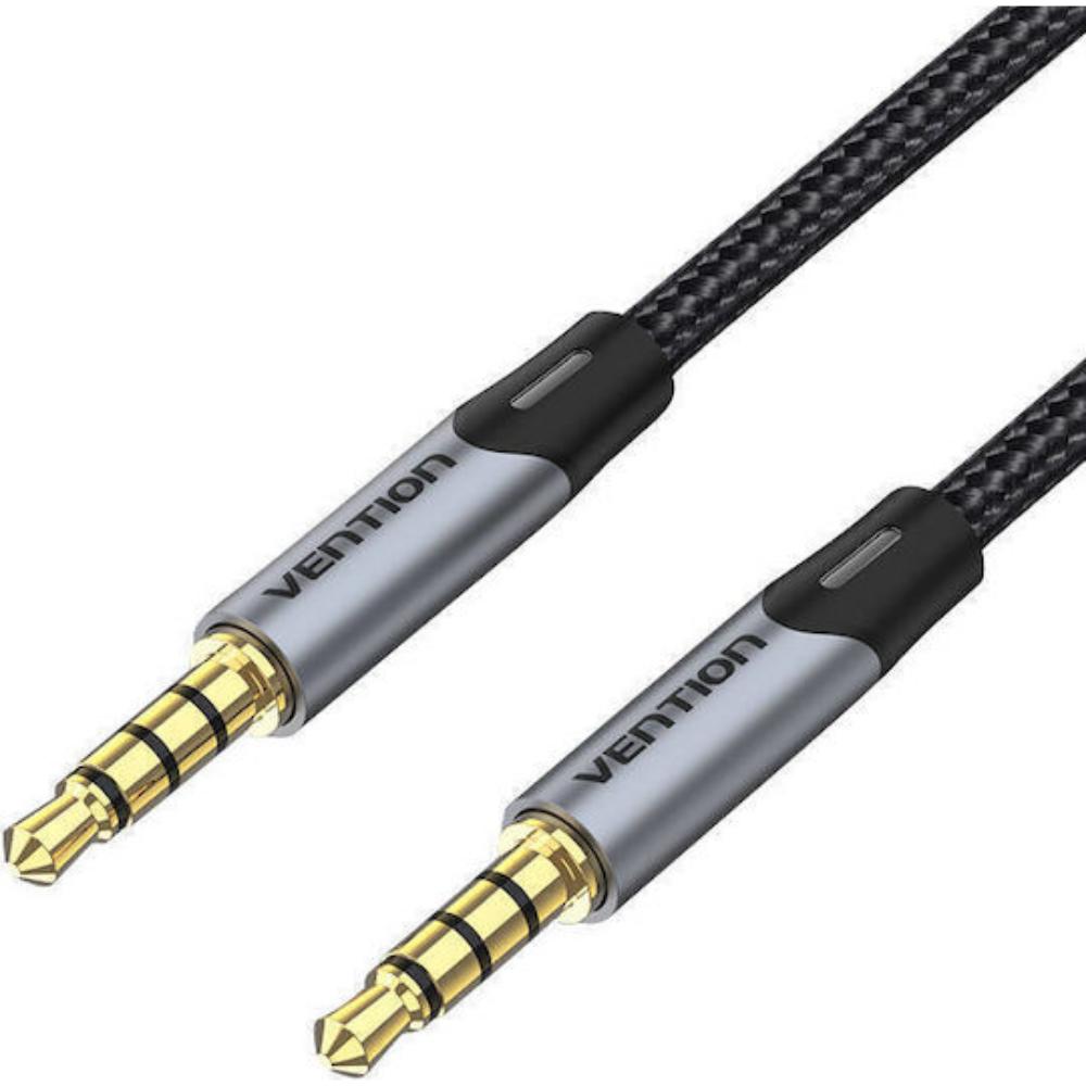 VENTION Cotton Braided 3.5mm TRS Male to Male Audio Cable 2M Green Copper Type (BAYGH) (VENBAYGH)