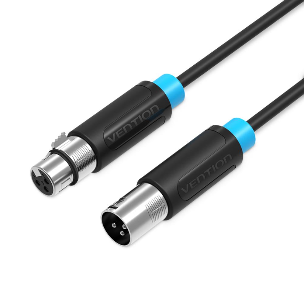 VENTION XLR Audio Extension Cable 5M Black (BBFBJ) (VENBBFBJ)