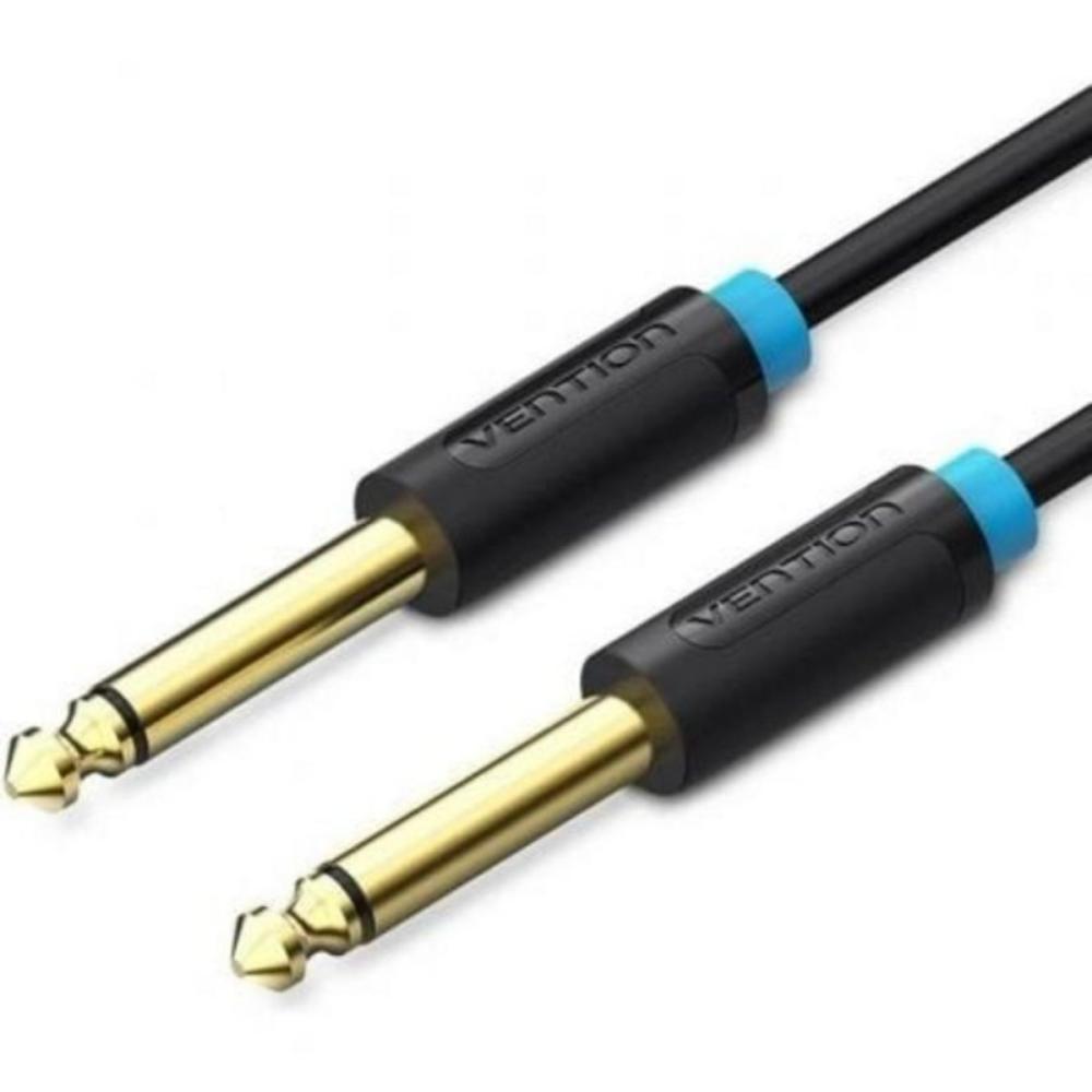 VENTION 6.5mm Male to Male Audio Cable 1.5M Black (BAABG) (VENBAABG)