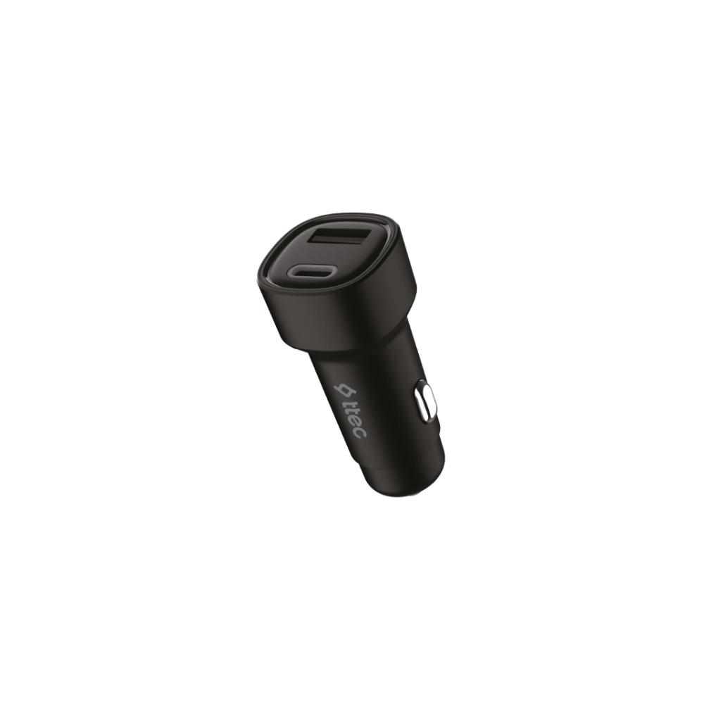 ttec SmartCharger Duo 3.1A In Car Charger USB-C+USB-A. (2CKS35S) (TTEC2CKS35S)