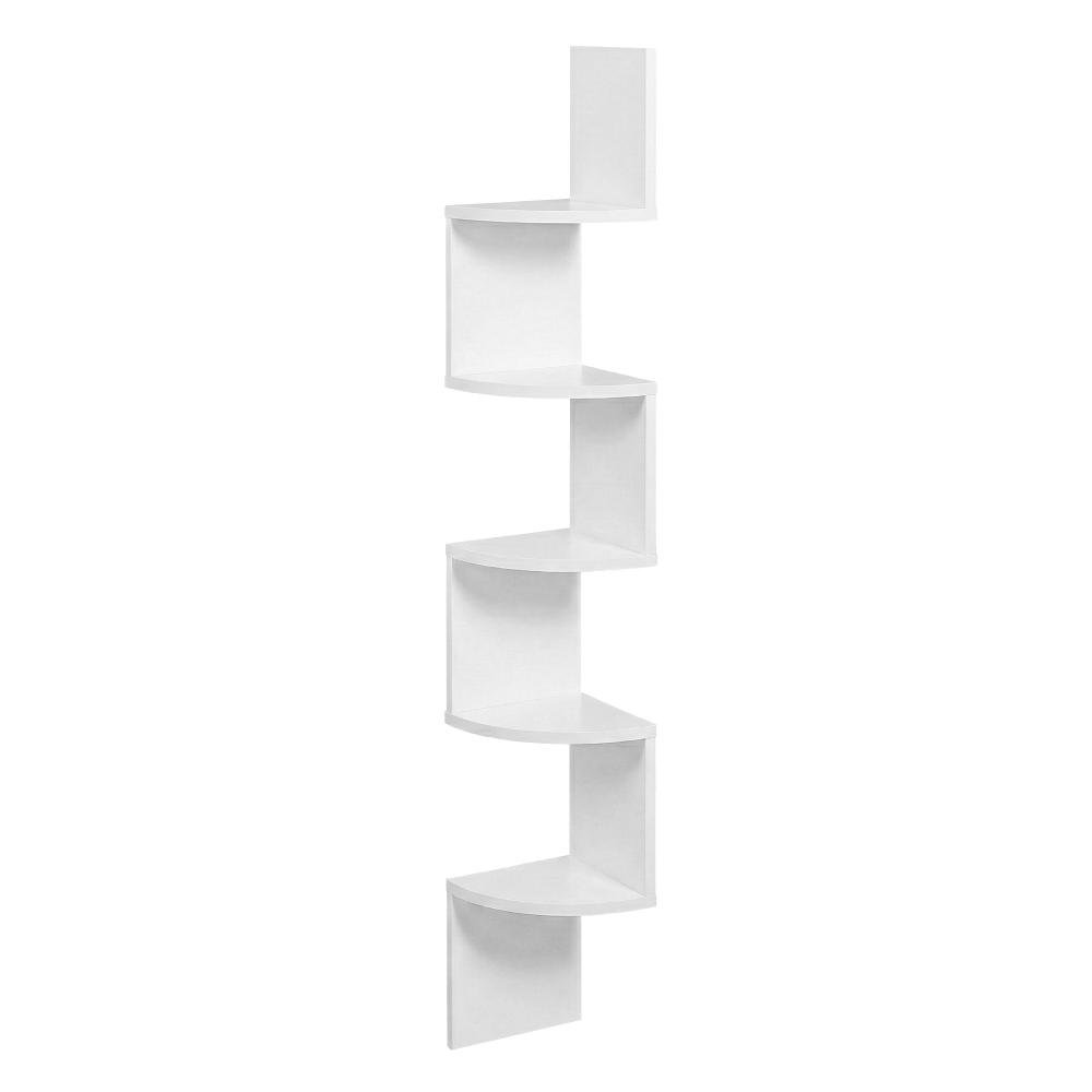 Vasagle Γωνιακή Ξύλινη Ραφιέρα με 5 Ράφια 20 x 20 x 127.5 cm Χρώματος Λευκό  (LBC20WT) (VASLBC20WT)