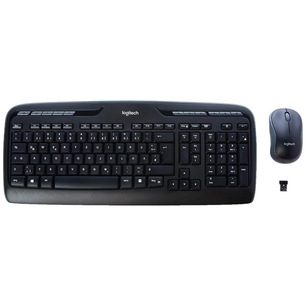 Logitech Desktop Combo MK330 Black QWERTZ (920-008533) (LOGMK330COMBOBK2)