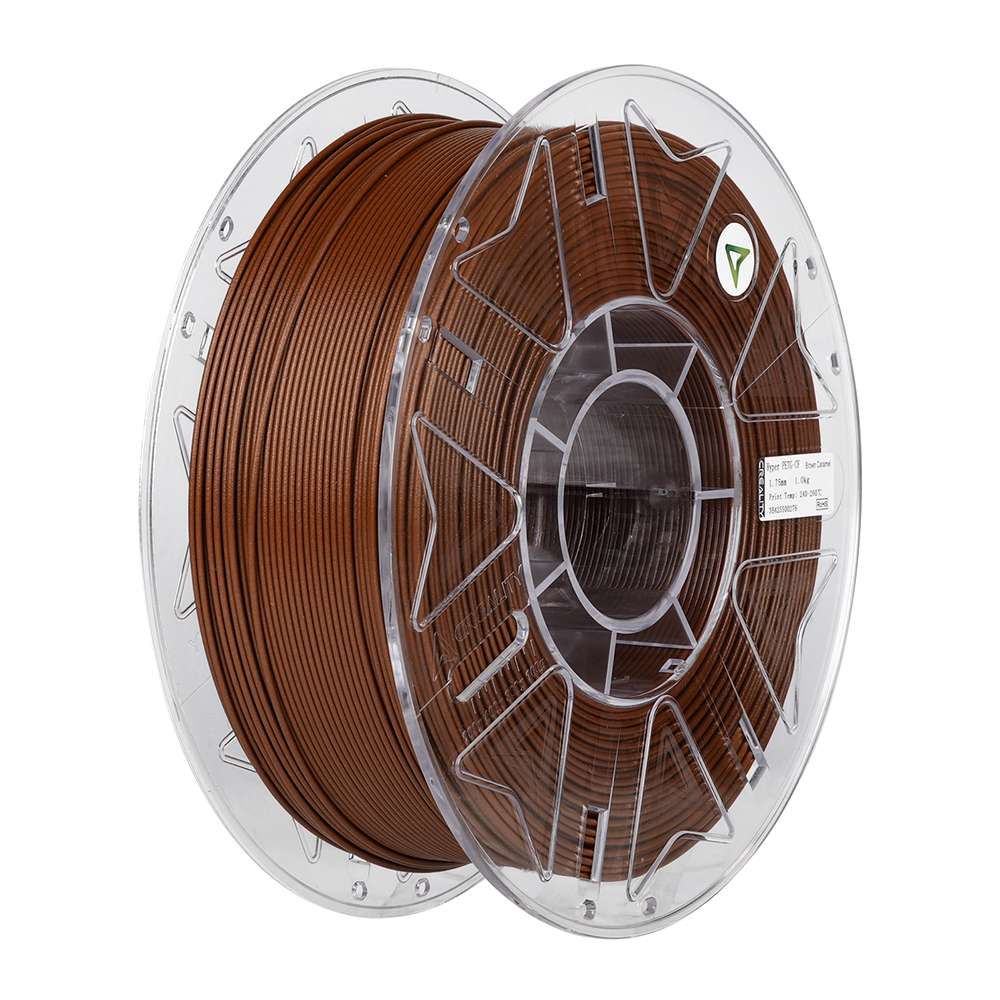 Creality Hyper PETG-CF Caramel Brown Coffee Carbon Fiber 3D Printer Filament, High Strength, 1 kg Sp