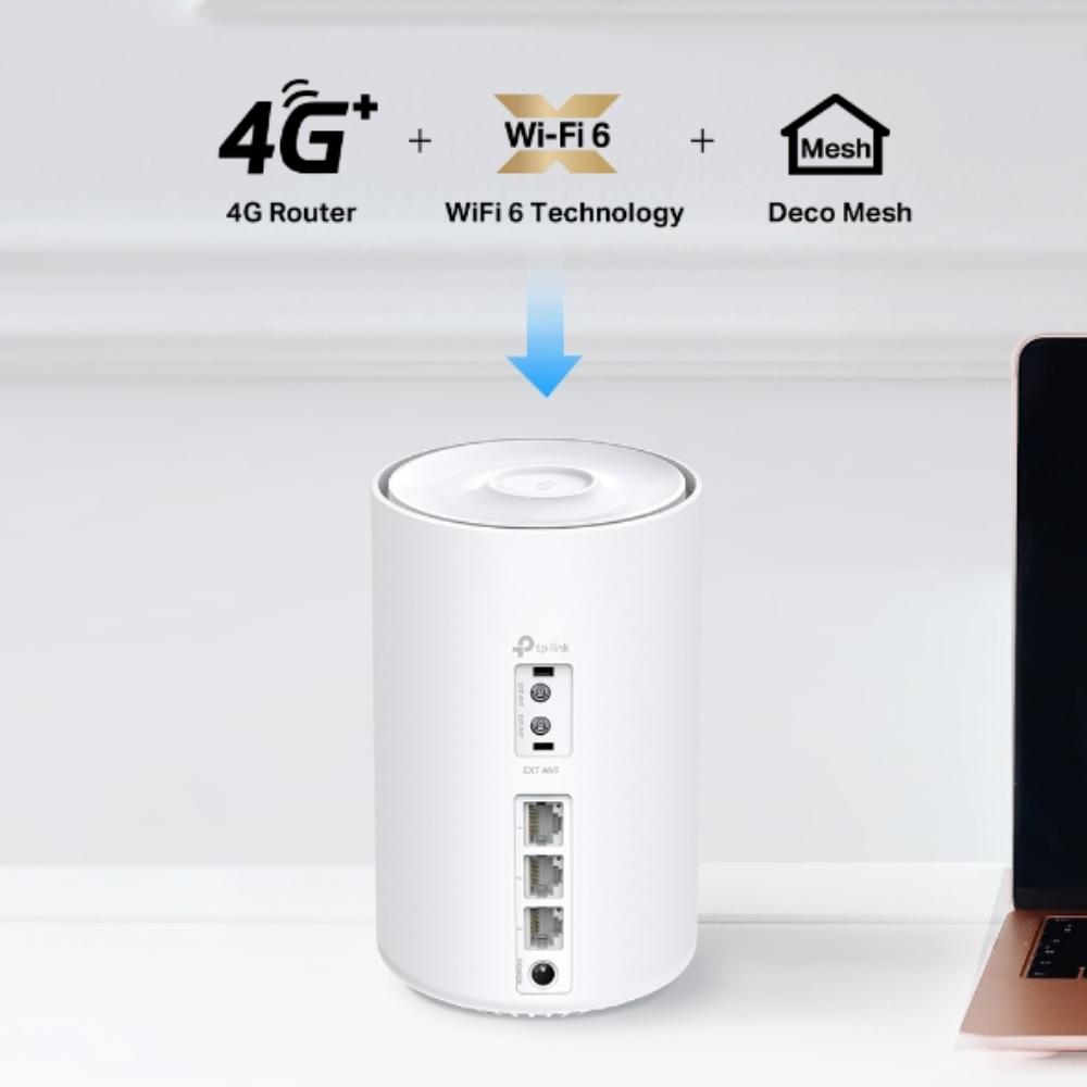 TP-Link 4G+ AX1500 Whole Home Mesh WiFi 6 Gateway (DECO X10-4G(1-PACK) (TPDECOX204G-1PACK)