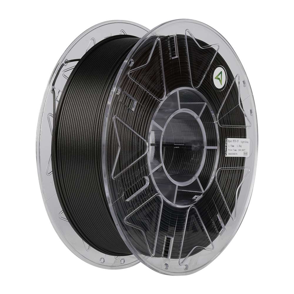 Creality Hyper PETG-CF Night Gray Carbon Fiber 3D Printer Filament, High Strength, 1 kg Spool1.75