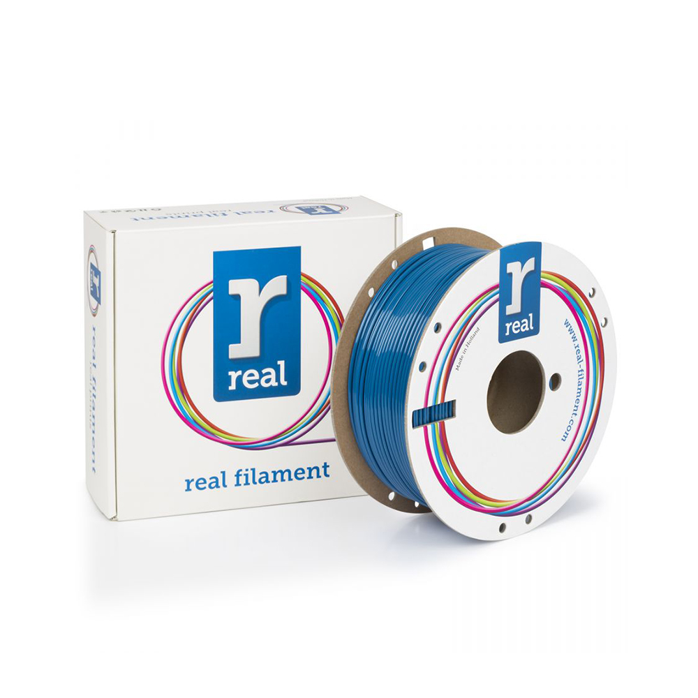 REAL PETG 3D Printer Filamen-Blue-spool of 1Kg - 2.85mm (REALPETGRBLUE1000MM285)