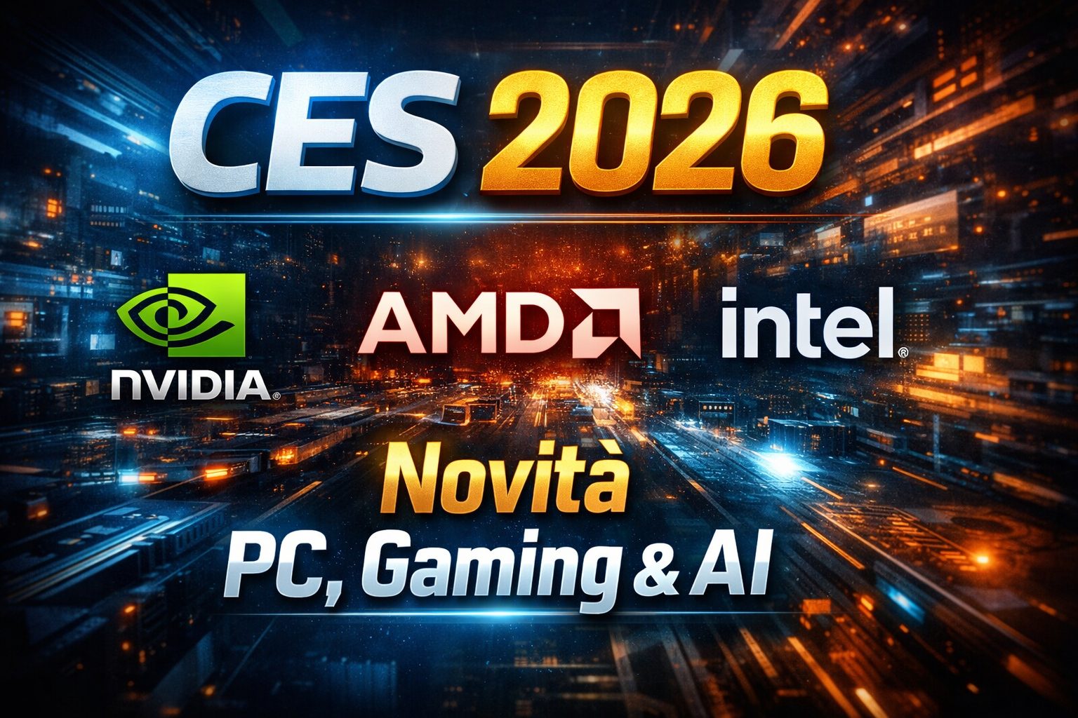 CES 2026 Novit PC Gaming E AI Di NVIDIA AMD E Intel CES 2026 