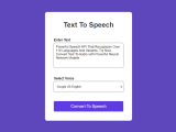 Text To Speech Converter Using Javascript Project Technewsidea