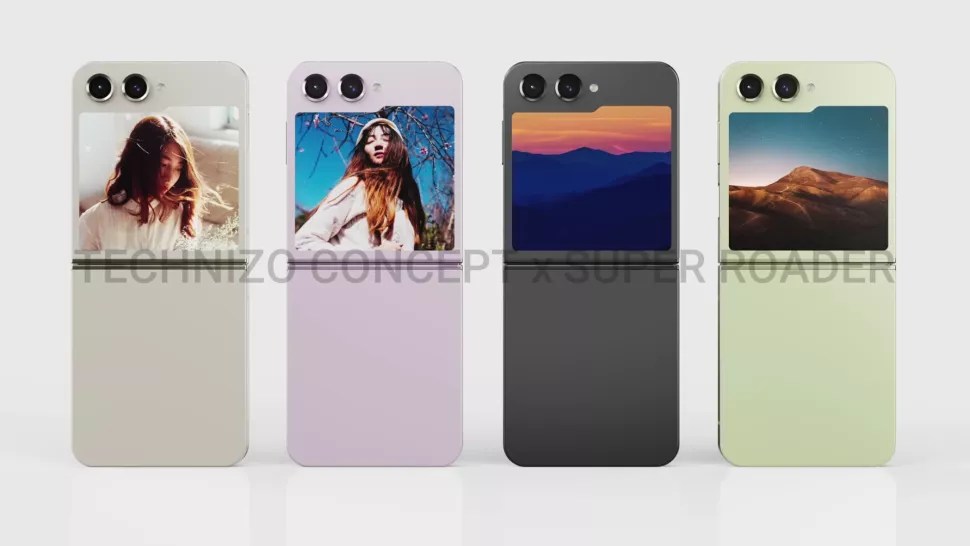 Galaxy Z Flip 5 cover display new renders-02