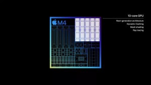 apple m4 chip 10-core cpu