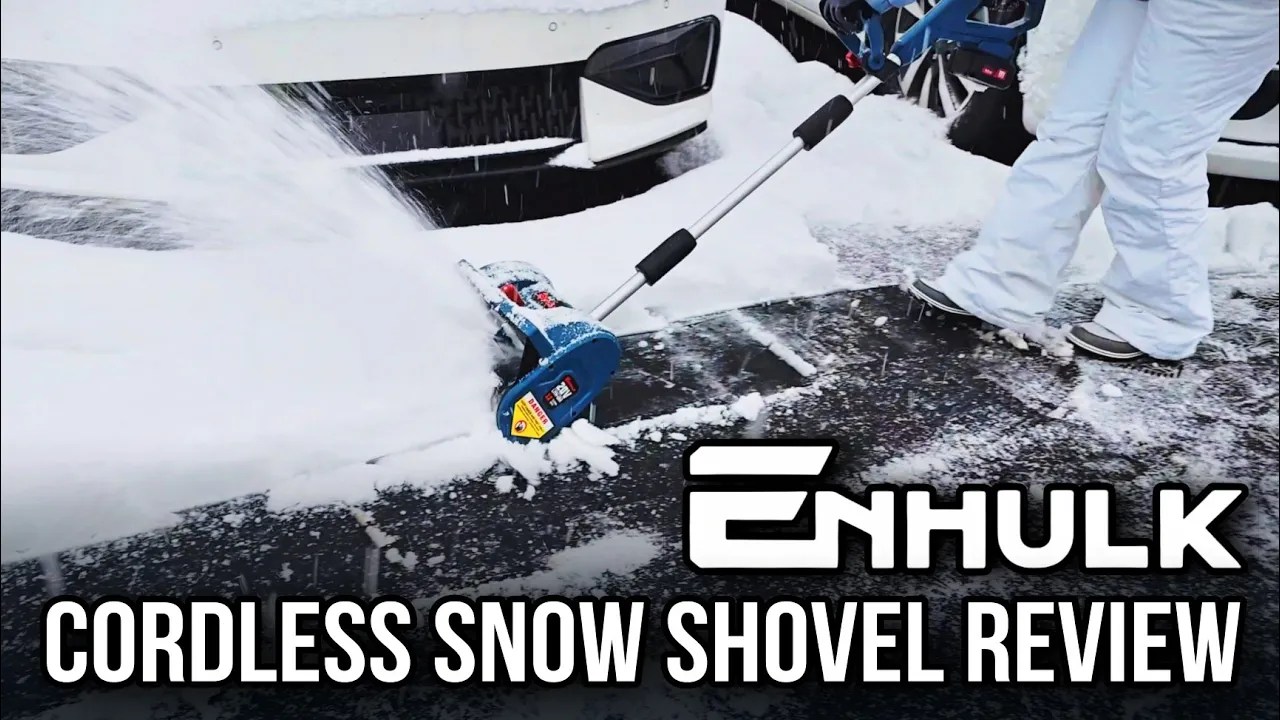 ENHULK 20v Cordless Snow Shovel Review: Easy Snow Removal on a Budget!