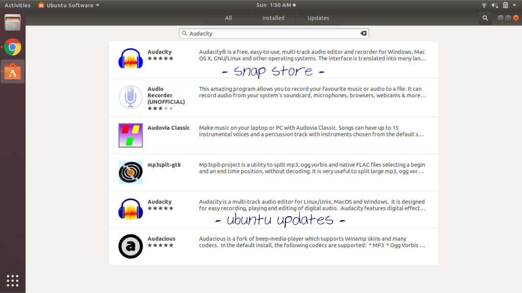 software from different sources