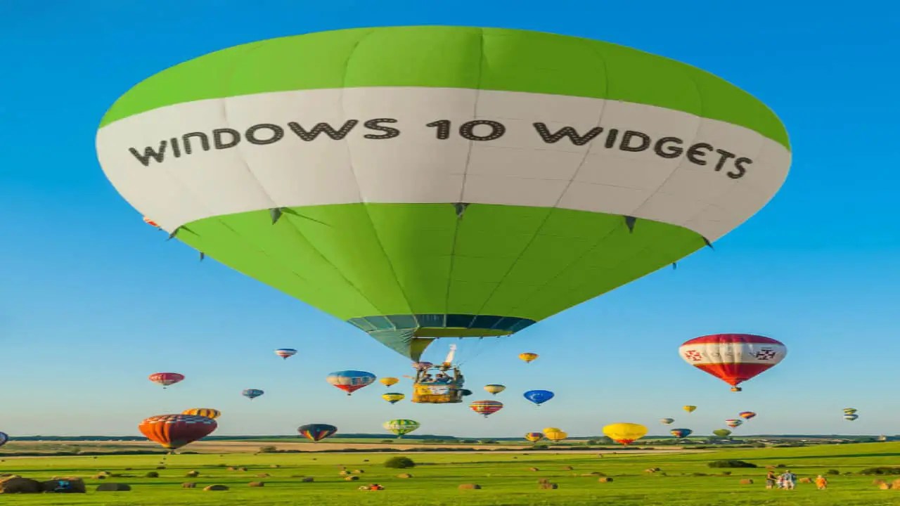 How to add widgets to windows 10 desktop