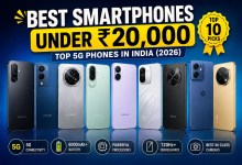 Best smartphones under ₹20,000 in India featuring top 5G phones with large batteries, high refresh rate displays, powerful processors, and capable cameras.