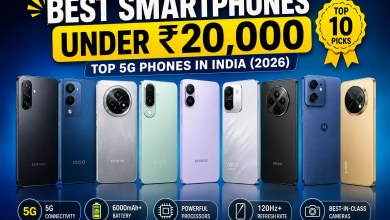 Best smartphones under ₹20,000 in India featuring top 5G phones with large batteries, high refresh rate displays, powerful processors, and capable cameras.