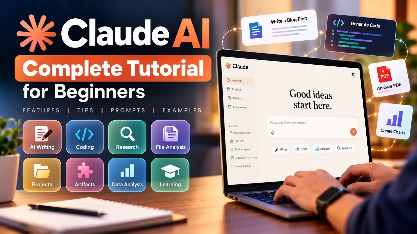 Claude AI Tutorial for Beginners: Features, Tips & How to Use It