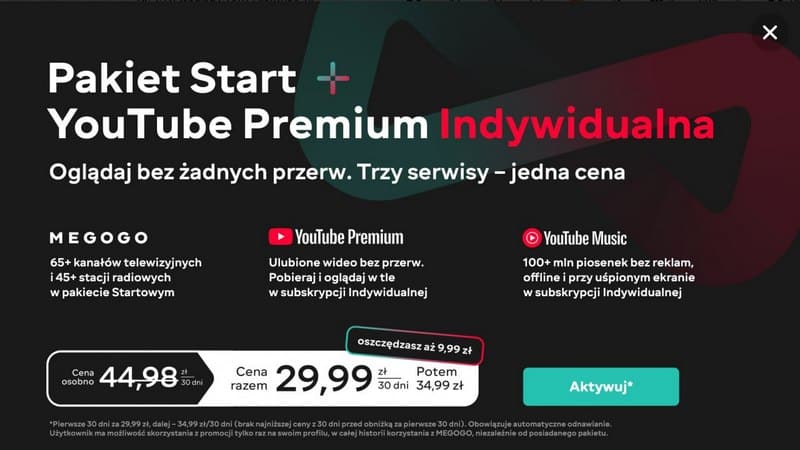 Megogoxyoutube_Pakiet