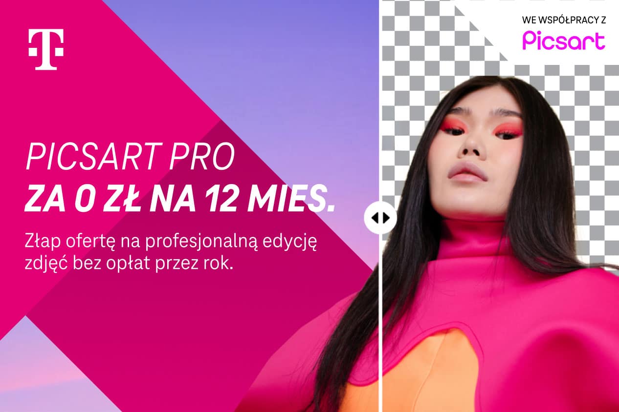 Odblokuj Picsart Pro na rok za 0 zł w Magenta Moments od T-Mobile i puść wodze fantazji