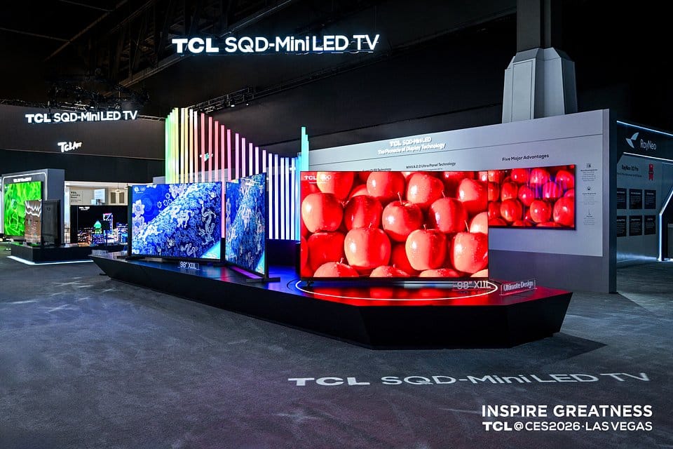 CES 2026: TCL SQD-Mini LED – telewizory na trzech filarach