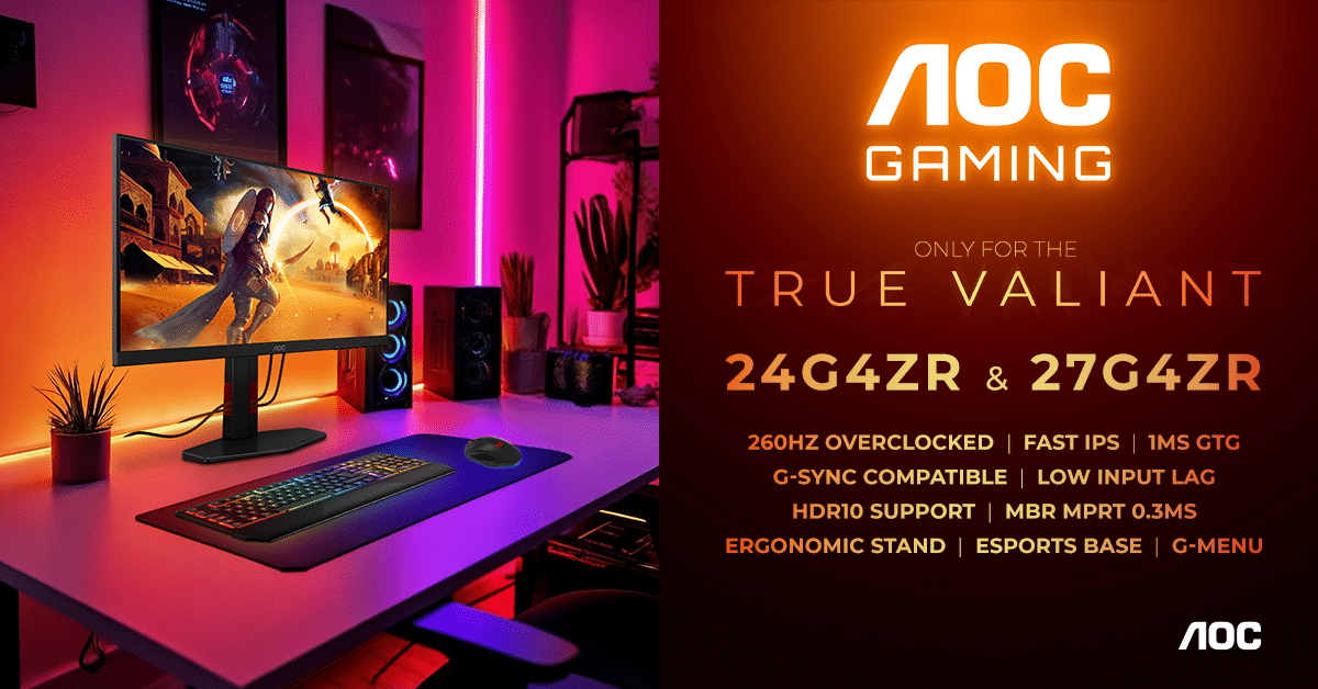 AOC GAMING: Niedrogie monitory 260 Hz