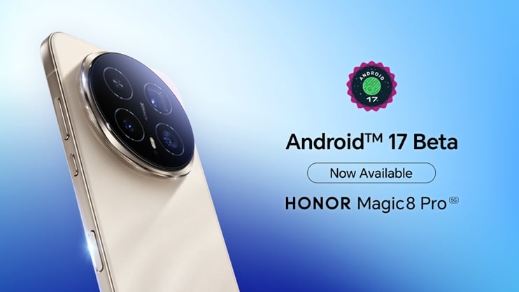 HONOR Magic8 Pro z Androidem 17 Beta 3