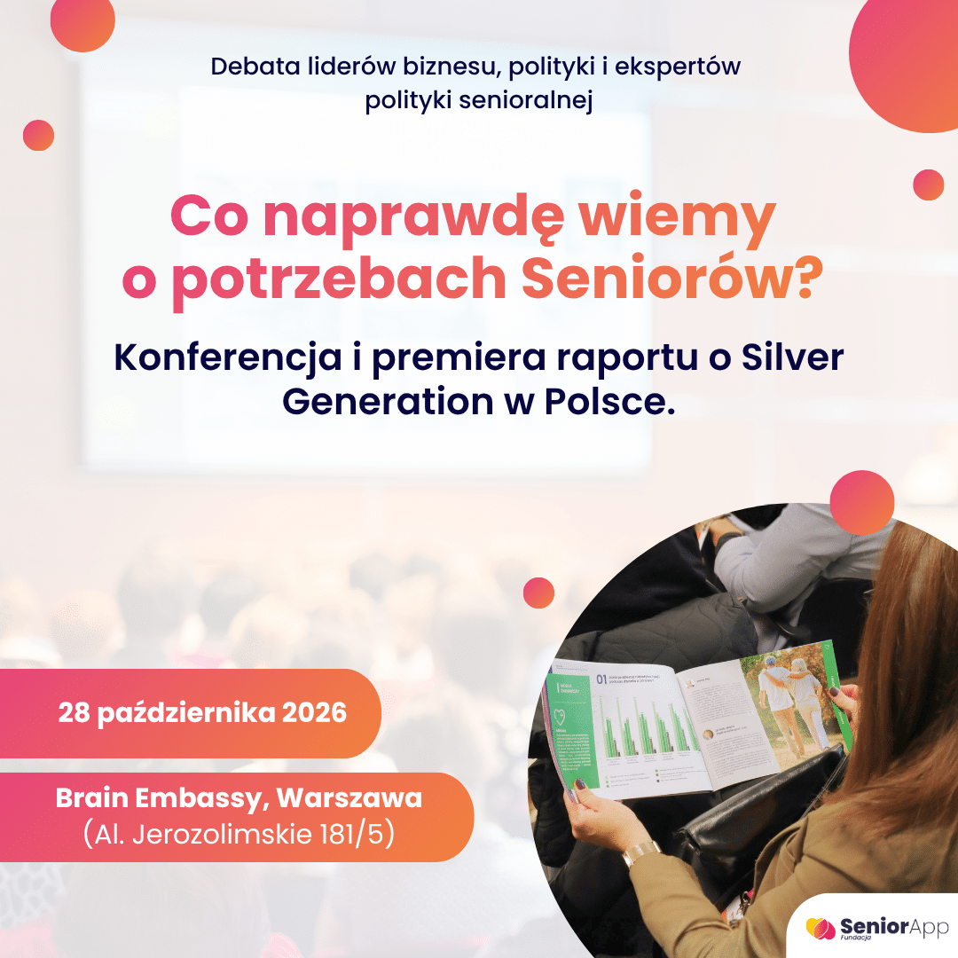 TECHNOSenior objął patronat nad Raportem: Co możemy zrobić dla polskich seniorów?
