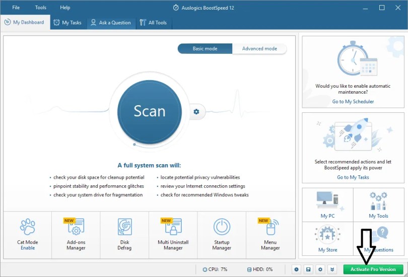 Auslogics BoostSpeed 12 Pro License Activation