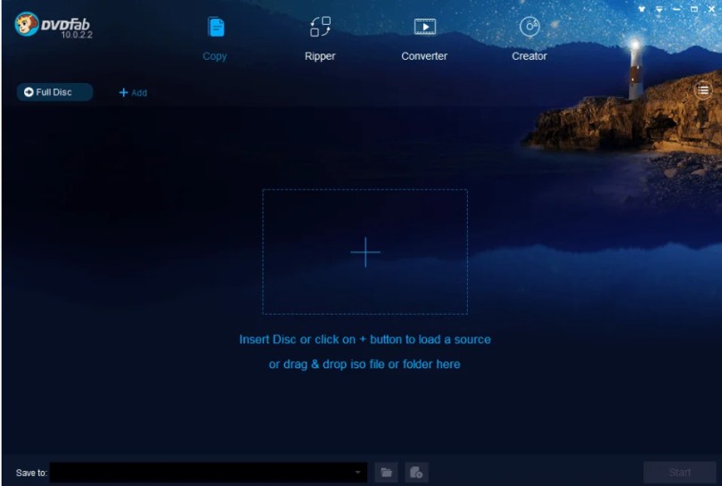 DVDFab DVD Copy User Interface
