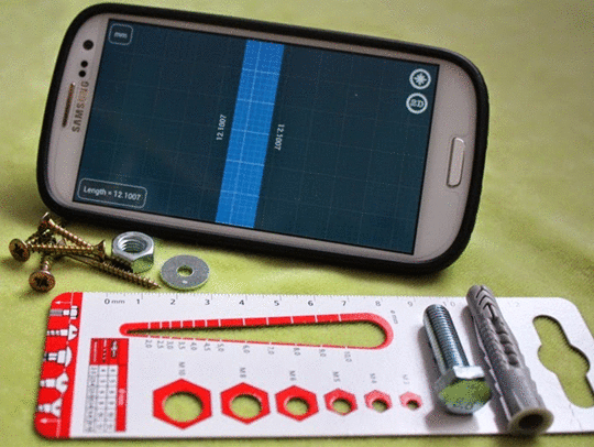 milimeter the caliper ion your android screen
