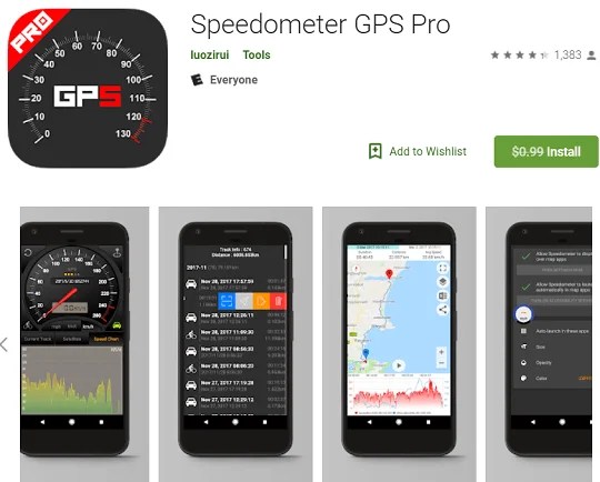 Speedometer GPS Pro App For Android Available for Free