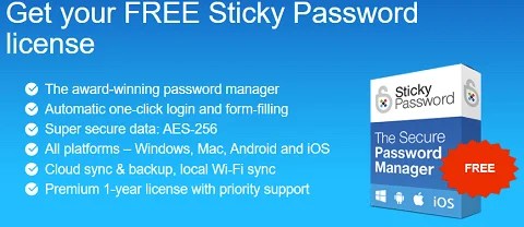 Sticky Password Free License
