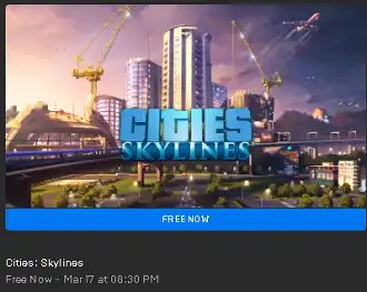 Cities: Skylines PC Game Now Available for Free on Steam