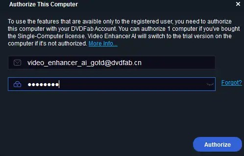 DVDFab Video Enhancer AI Full version Activation