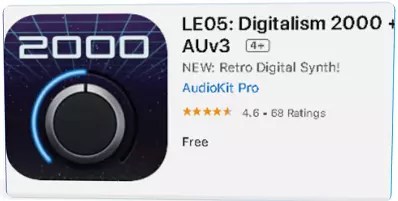 Digitalism 2000 + AUv3 iOS App from Audiokit Free Today - Synth Module