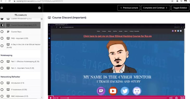 Practical Ethical Hacking Video Course